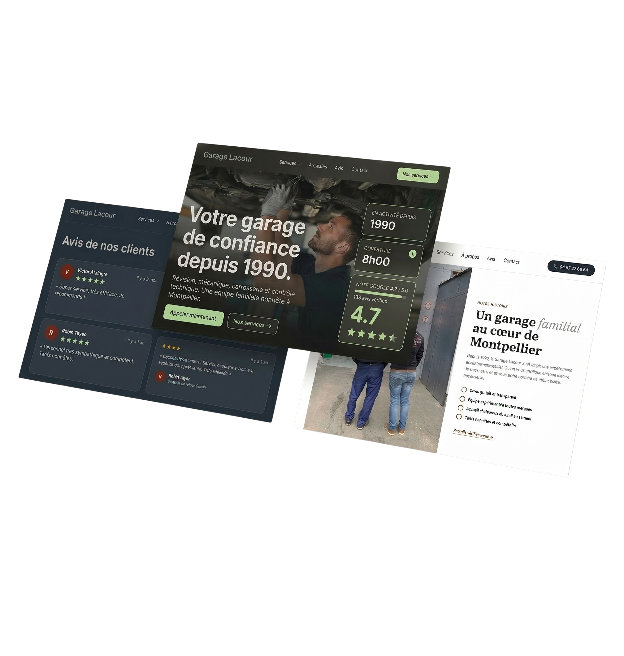 Aperçu du site Peekmind sur plusieurs appareils